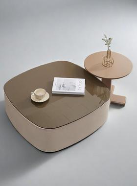 新款边几网红款意轻奢式岩板奶现代极简客家用厅小81983油户型组