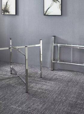 简易圆大桌不架可折叠铁艺桌腿支架桌脚锈WBO钢脚桌架餐桌折叠桌