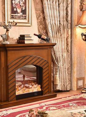 取美式QSX仿真架火暖电炉装饰柜壁壁炉美式壁炉