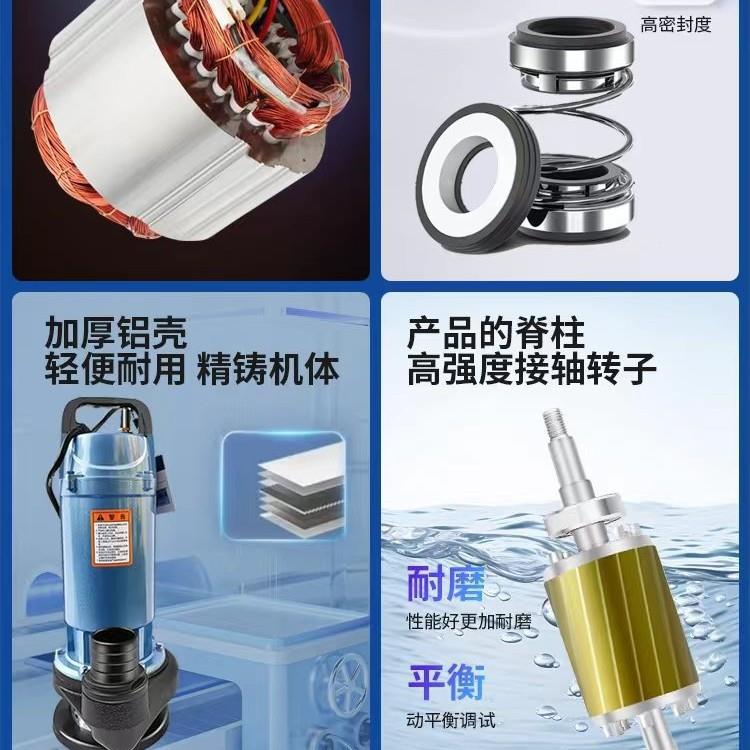 大元潜水2泵20VYMQ家用8小高型滴灌抽水机扬程30v三相农用灌溉污