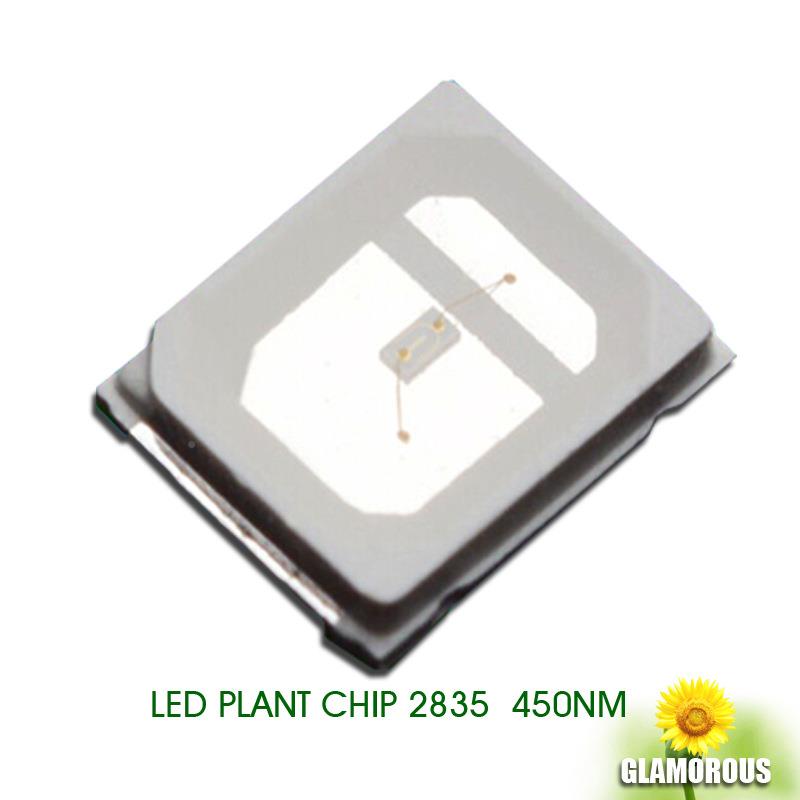 YXZ直销2835灯珠蓝光47生0nm植灯珠物835植物长灯LED贴片l2ed灯