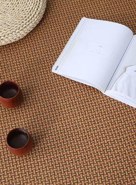 草席地垫日式藤席榻KDU榻米地藤编茶几客爬床边毯冰厅丝软垫行子