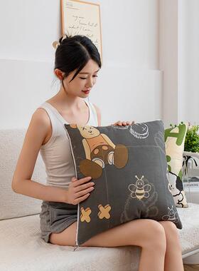 卡通多功懒人休抱枕戴被午睡被ZUS旅行被办公被闲被可穿被子被能