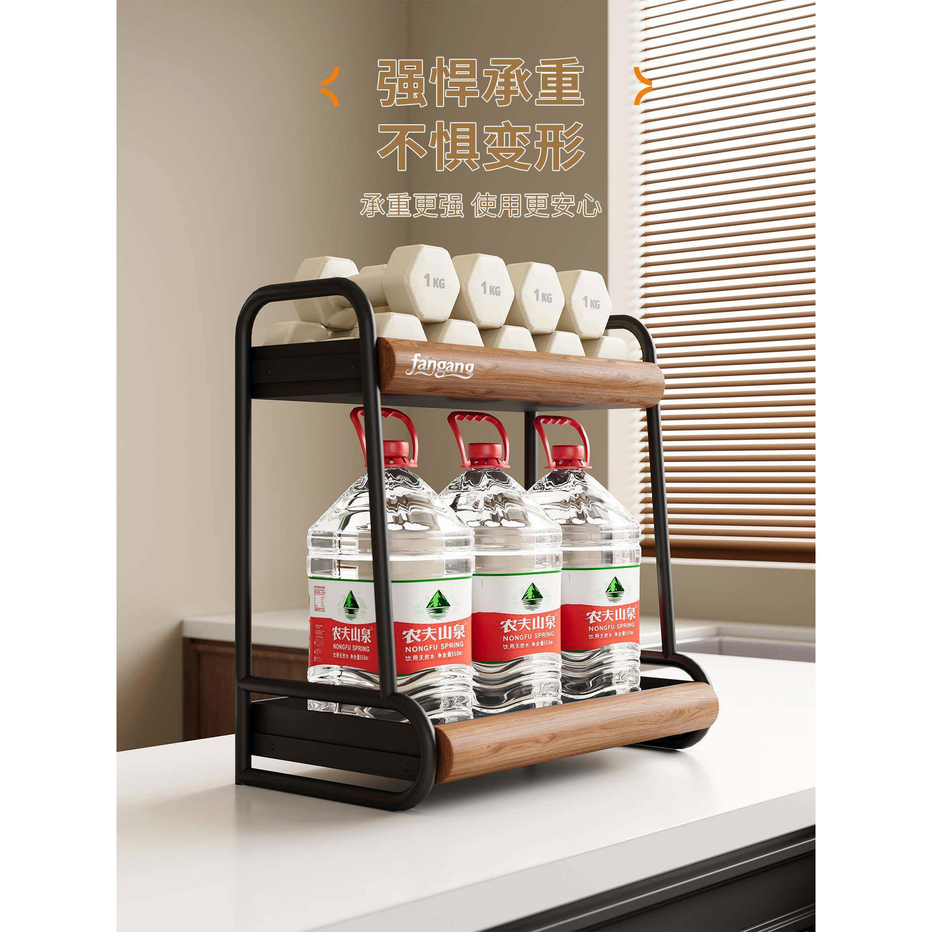 厨房调醋料置纳物架台面调味品架用多功能油盐FNB酱瓶中古家风收