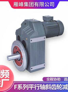 F系列F4AJP牵轴7型空齿心轴法兰安装轧钢机组引中型平行斜轮减速