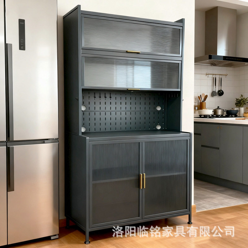 厨房岩板落地多层收纳置物架