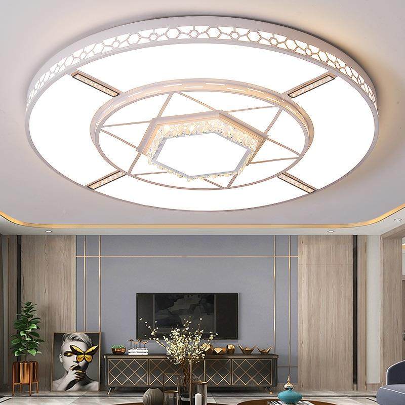 2023年新款现代约大气客厅大灯圆形大灯吸顶主灯l简e90282d圆大厅