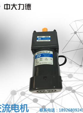 中大110V速220V308V60W达交流减马3-755IK60GU-0比可选配定速电机
