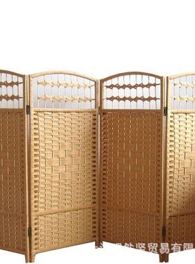 草编幼动儿园屏风隔j断可折叠区域小屏风装饰栏移区活动ZVO角布置