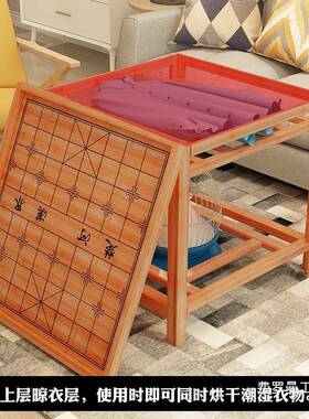 实木烤火桌桌子KIF家用学生季冬取暖饭正方形可折叠多功能烤火架