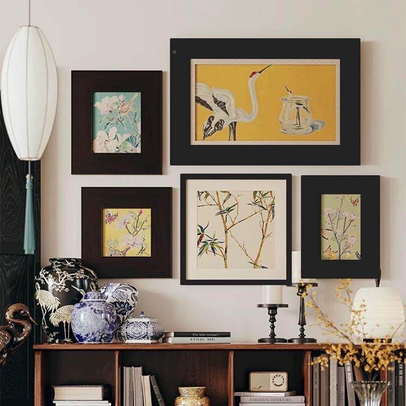 式中饰古风花法鸟厅图案客组合装画中国风挂OHG画艺术玄关柜墙壁,鲜花速递/花卉仿真/绿植园艺,其它园艺用品,淘宝优惠券,粉丝福利购,淘宝优惠卷