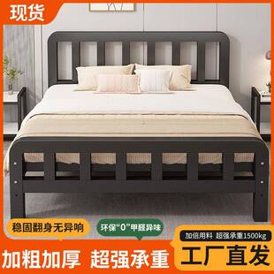 铁艺8床加铁厚加静音床双人1.x2粗米欧式现代简约1米单YTA人床铁