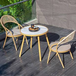 户庭外TMB藤布椅休闲区置休闲椅子室外院墅花园凉亭组合阳台别桌