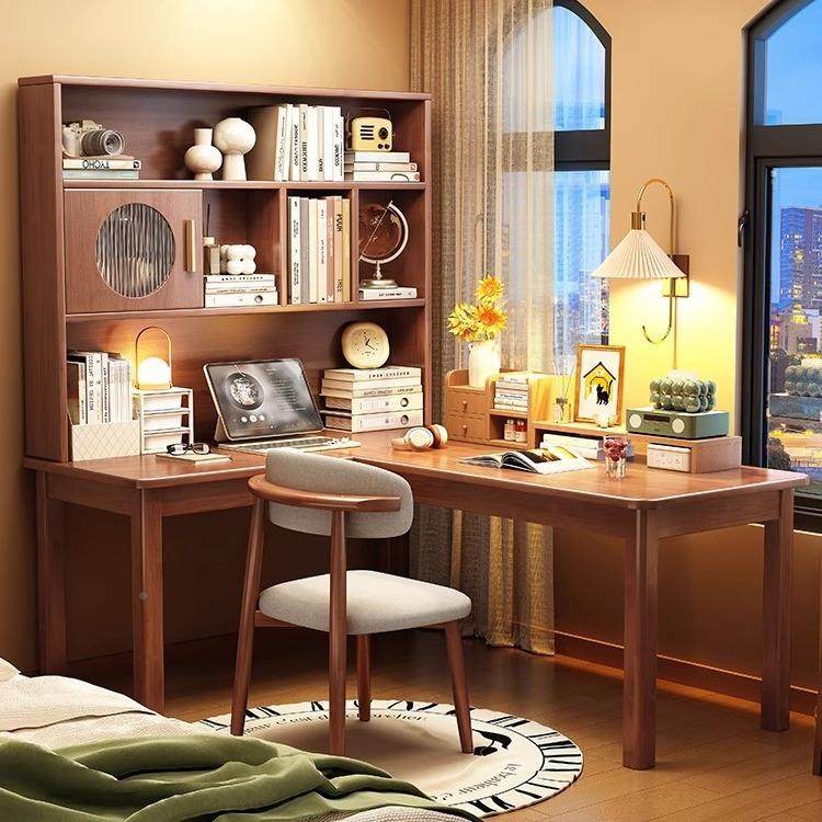 拐型转角一书桌家用HKO电脑桌书架体角学习桌椅实木办公桌卧L室靠,鲜花速递/花卉仿真/绿植园艺,其它园艺用品,淘宝优惠券,粉丝福利购,淘宝优惠卷