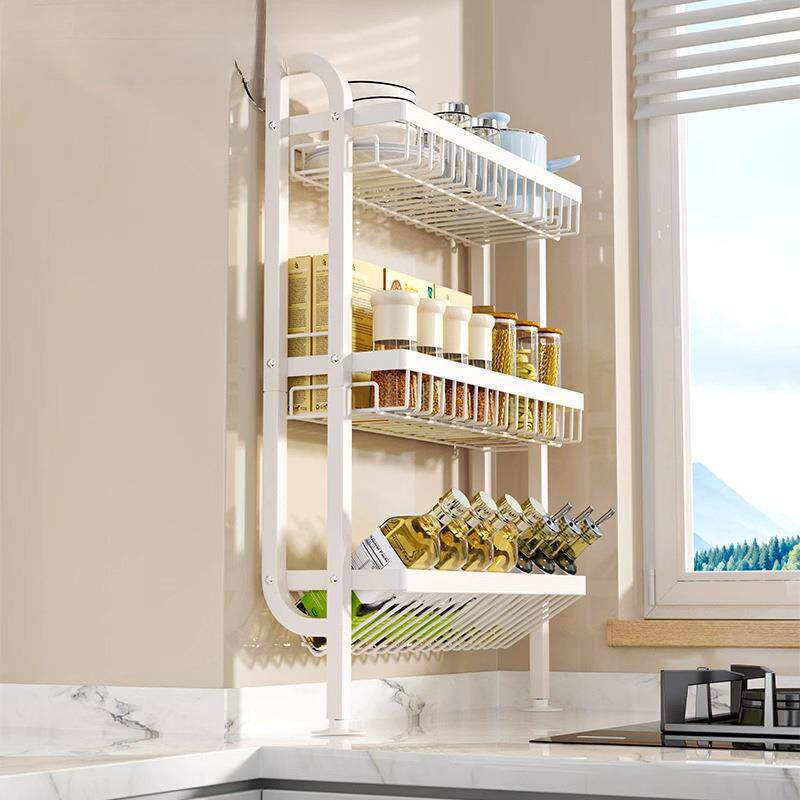 厨房调料架窄置物边款台面上墙壁挂油BDA盐酱醋调味料架品罐收纳