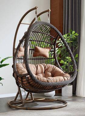 摇吊篮椅室OEN内秋千阳台双人藤椅摇椅椅吊户外庭院休闲家用阳台