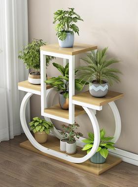 BUJ新花架置物架室内地落品式阳台窗铁艺造型飘创意多肉绿萝花盆