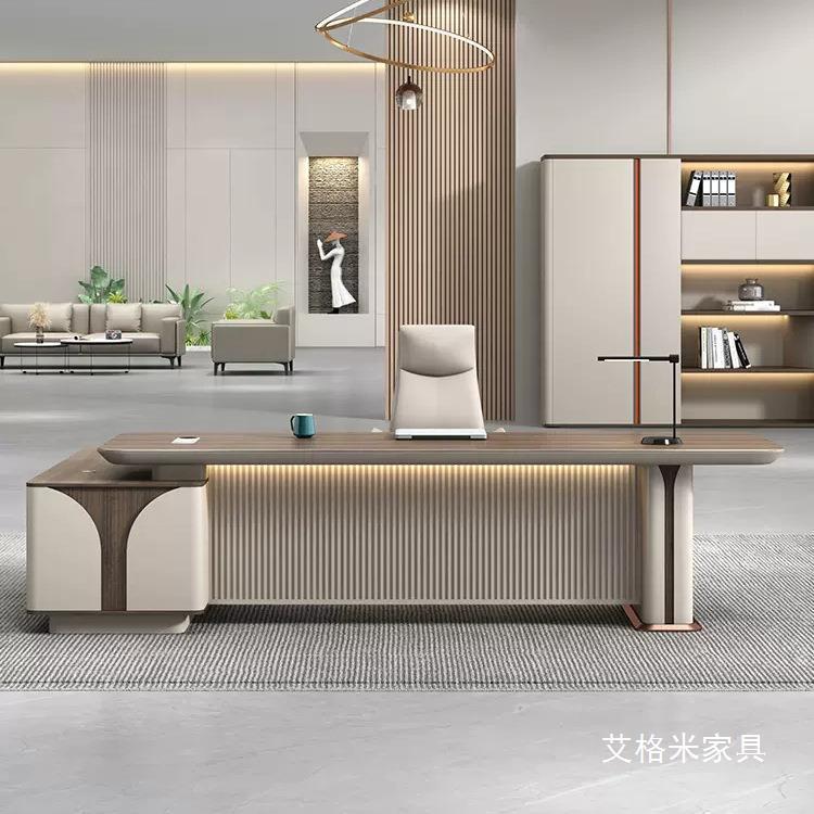 简约DF-GH-06现烤代老板桌办理公桌椅组合裁总经主管桌子轻奢漆办