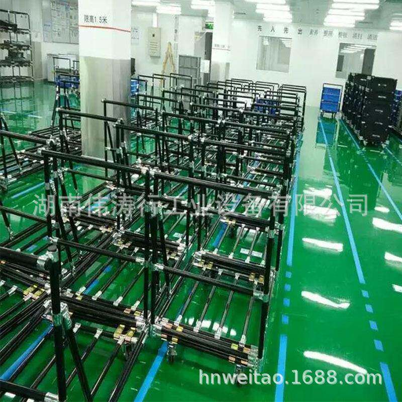 定ZWC移动工作台精益管周转车制线棒车间周转车料手物推车