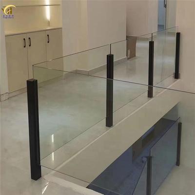 30UUD墅4不锈钢玻璃楼梯手扶带槽烤漆立柱别阳台免打孔护工程栏栏