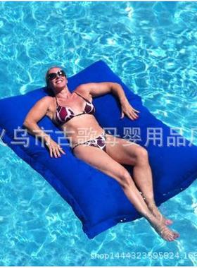 户外懒人折发床布艺布套floa定t防水小68377沙发制水上浮沙床叠椅