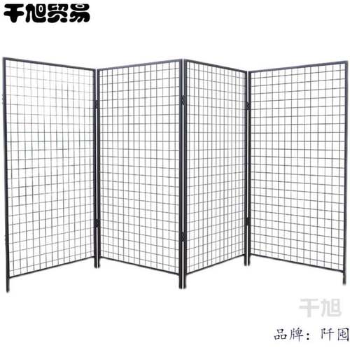 落地铁艺网格展示收纳架