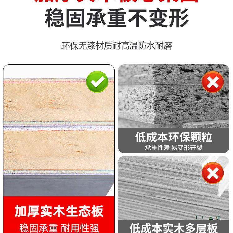 实木书桌式用条学LSI生双层长桌写字桌工作家台出租屋小桌子电脑