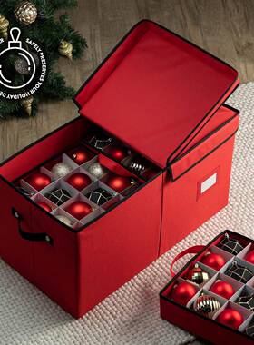 亚码CSV逊大号圣装诞饰品收纳盒12圣8球收纳箱诞收球收纳盒大号纳