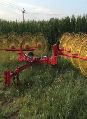 农牧场圆盘搂草机秸搂秆米麦玉子稻子牧草铁耙子清UYP草盘式搂草