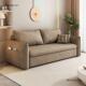 奶油风沙发床可折多缩功能两用客厅户型可折叠叠储1物简小约伸双