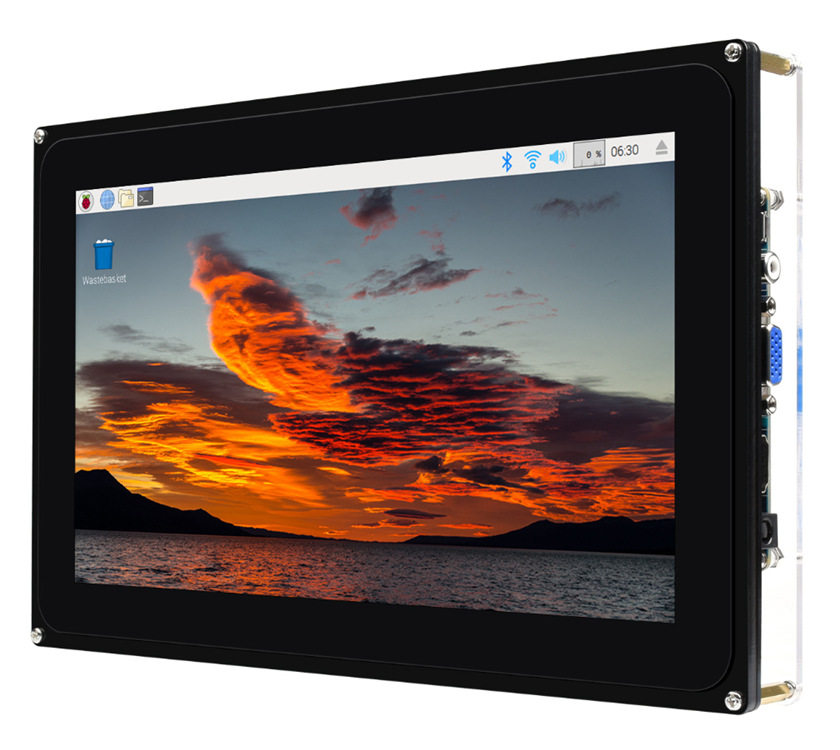 微雪 10.1寸电容触摸屏1024×600 HDMI/VGA/AV接口显示屏高兼容性