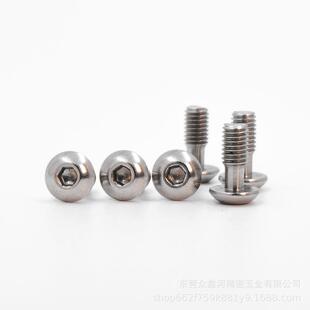 松不脱圆YNI内六角面板不脱1出细头杆防脱螺钉M2-M平0