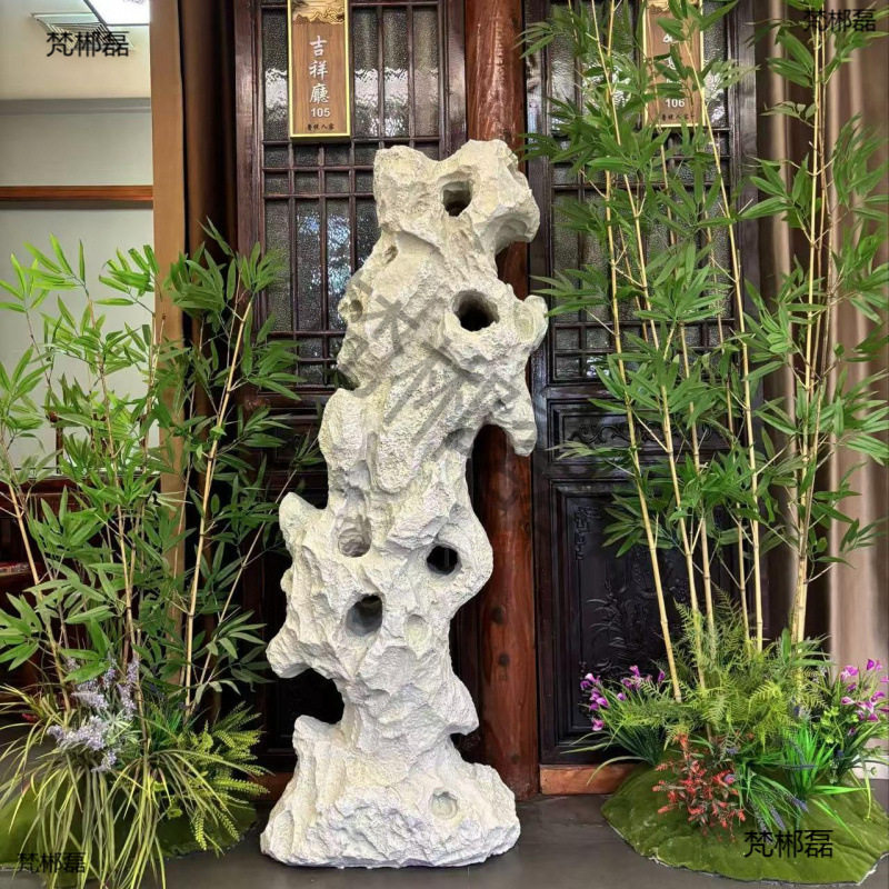 泡沫太湖石假山造景婚庆橱窗摆件