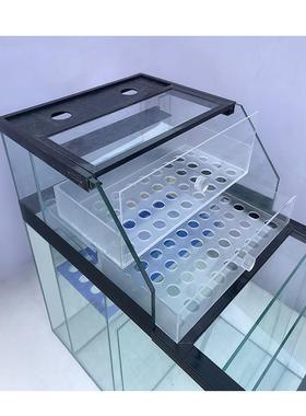 底滤湿缸干分离盒桌抽面溪净流中大型水族箱客厅双层盒屉OBK沉淀