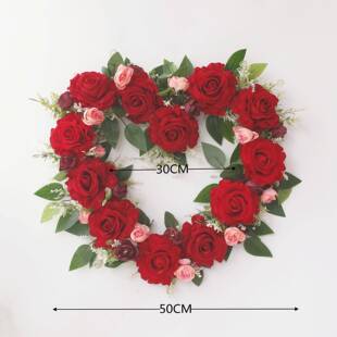 02婚3新品亚马礼逊货源春WED季花环情人节母亲2节结婚婚庆爱心花