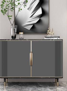 美门式轻奢风23529小玄关廊柜代现简约大理石厅柜靠墙装饰桌台子