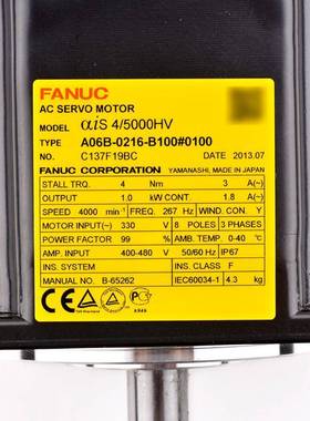 A06B-0FLU216-B100#0100发统那科f件anc原装数控系配u伺服电机马