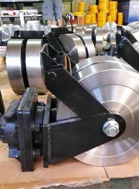 4/5/6/8/超#1012寸集装箱万向带刹车ULK/脚轮45锻钢轮重型双排轮