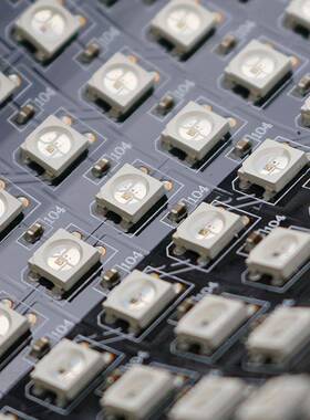 柔性全彩8RGB像素屏WS2812BWSMSK6821点阵显示屏8x32116x6x812V