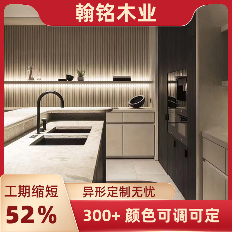 北欧实木餐边柜橱柜定做厨房家具多功能餐边柜家用储物柜橱柜厂家
