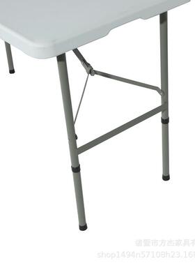 可桌叠家用餐简易长方携形会议桌户外烧折70727烤桌摆摊桌子便折