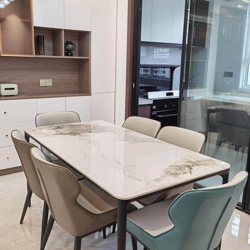 岩板餐现约代简轻意奢桌子吃饭家用小户型亮光式桌极简KEO餐桌椅,电子元器件市场,其它元器件,淘宝优惠券,粉丝福利购,淘宝优惠卷