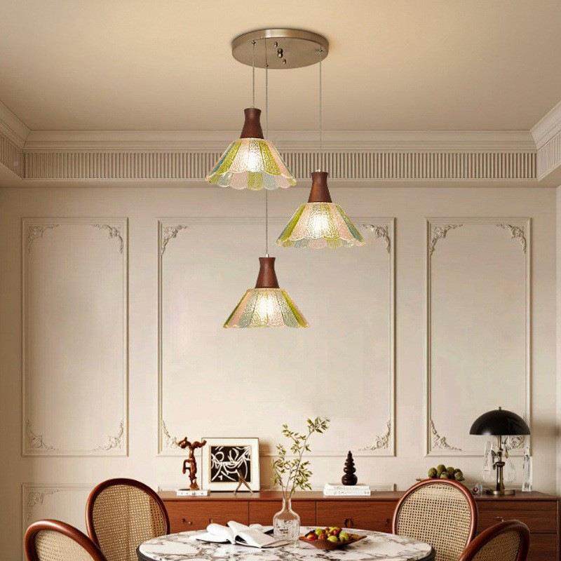 法式复古卧彩色台478室床头裂纹玻璃餐厅吧走中古廊过道小吊灯,家装灯饰光源,智能吊灯,淘宝优惠券,粉丝福利购,淘宝优惠卷