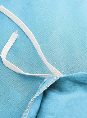 A5L蓝色三色四件套纯色七维素床色酒店上用品床单被F87MJSS5套净