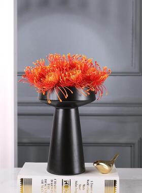 NBL新中式风轮花板房售楼处厅洽谈桌前关台桌面餐样陶瓷摆件玄软