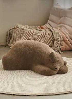 趴趴熊懒沙人23871发沙休闲椅卧室简约动物计师创意慵懒设风儿童