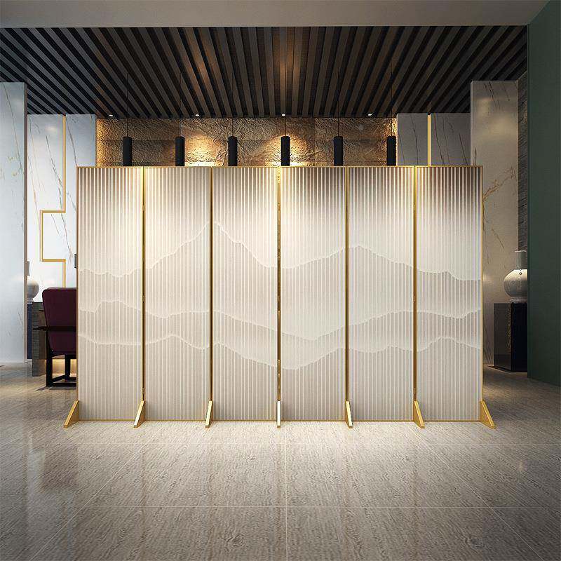 20220221轻奢户屏风隔断店客厅铝叠合金折移动酒办公室简约现代家