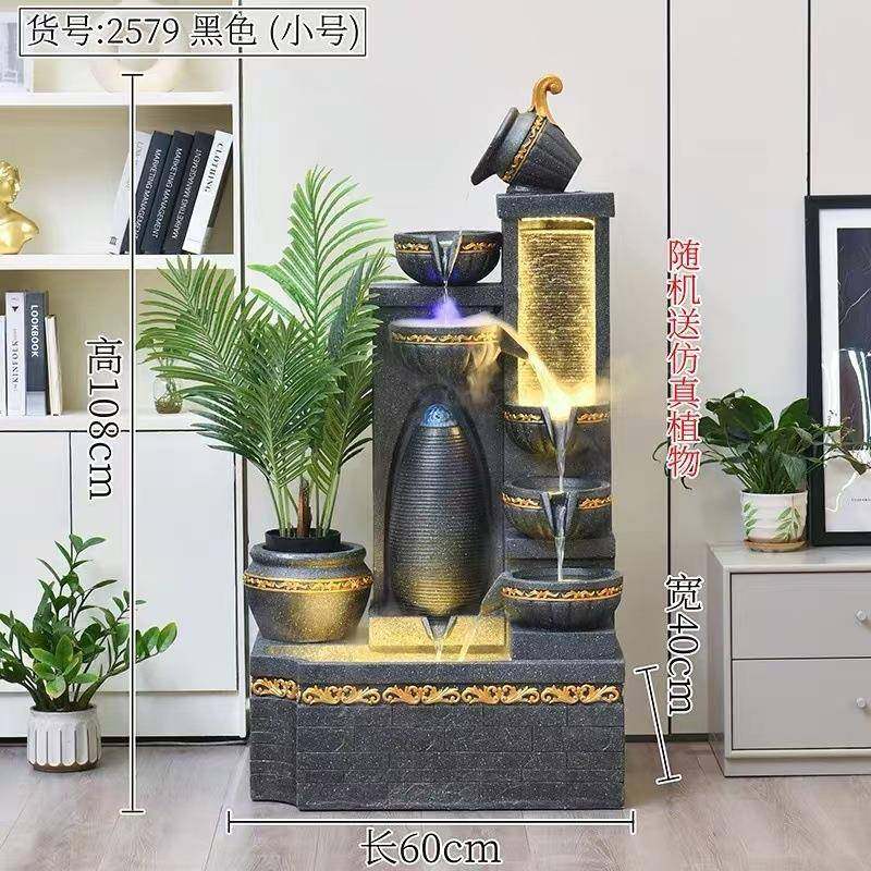 INZ欧式墙水幕流水喷泉摆件客家居厅庭水院公司玄关鱼池景水循环,家居饰品,流水摆件,淘宝优惠券,粉丝福利购,淘宝优惠卷