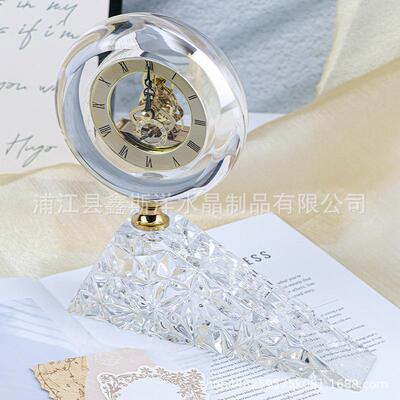 奢冰轻钟表水晶摆川件客厅民卧宿别墅酒店BJ-BC01大厅玄关室家具