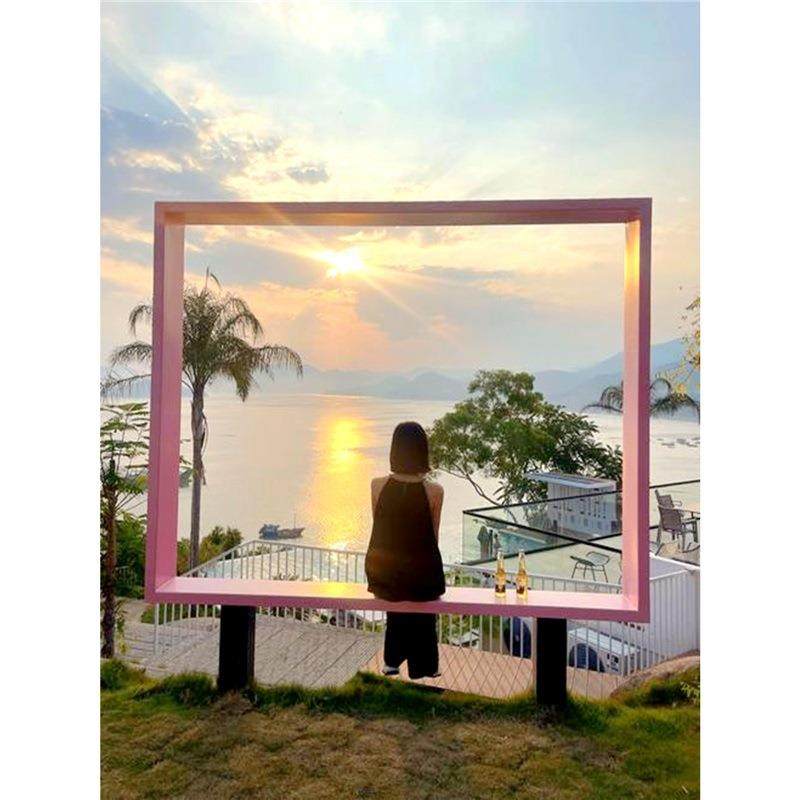 网红打卡拍户外摆件照相框装商业美陈摆道具园林景观品小户置外装,家居饰品,DIY亲子装饰画,淘宝优惠券,粉丝福利购,淘宝优惠卷